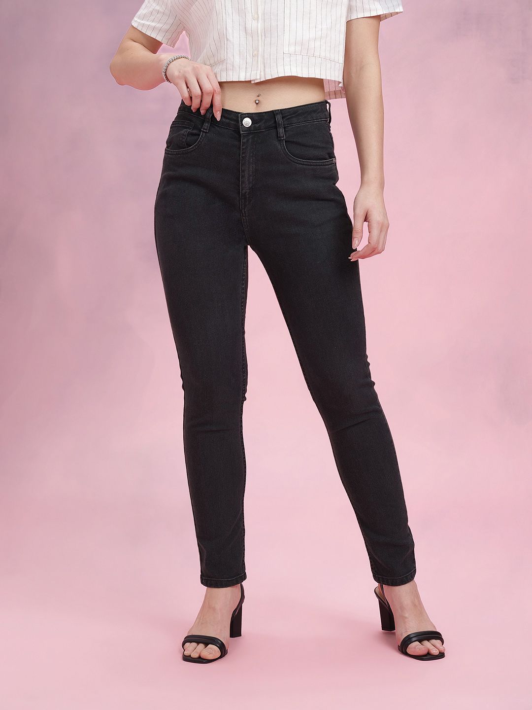 DressBerry Women Slim Fit Mid-Rise Stretchable Jeans