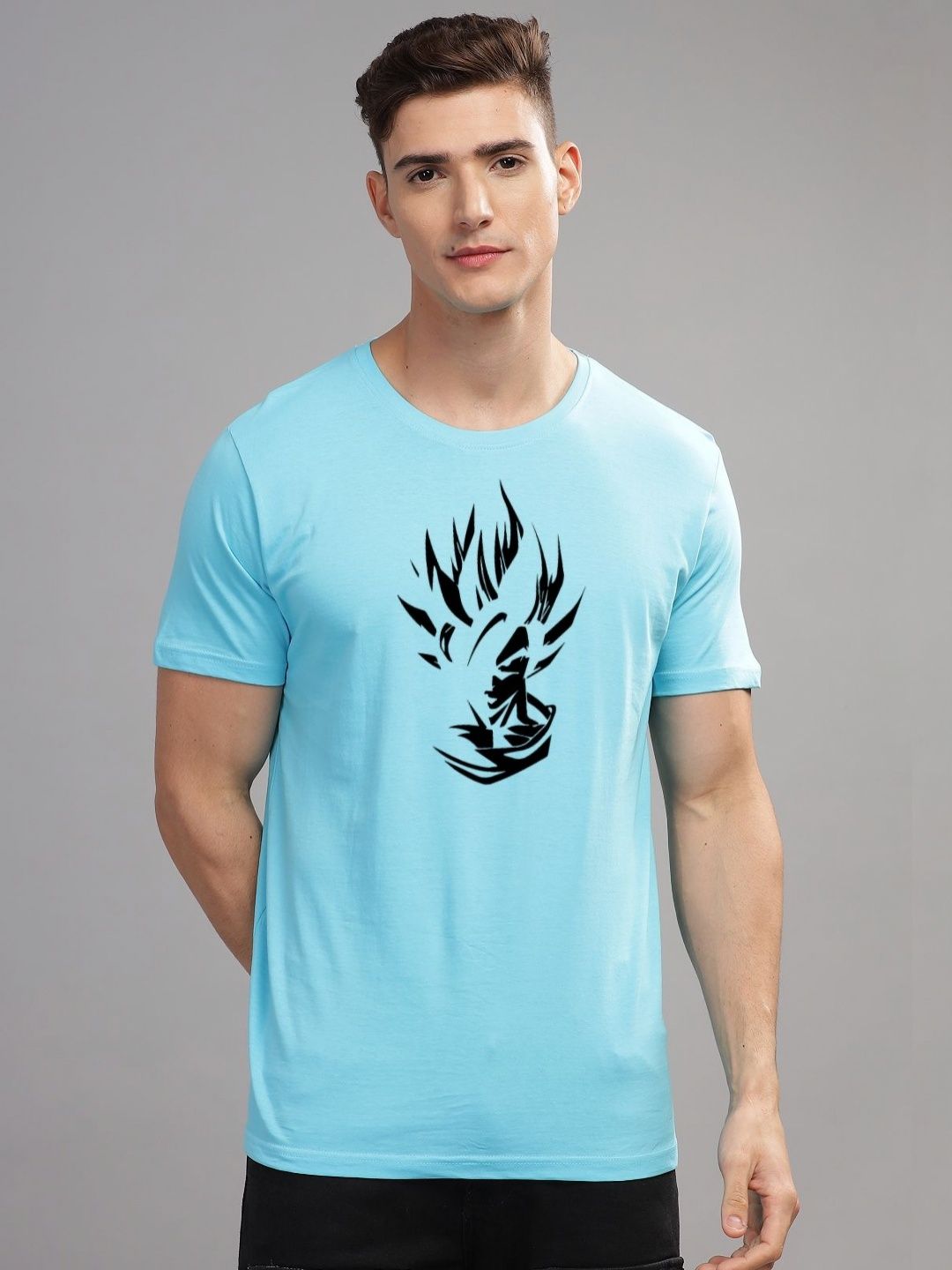 ADRO Men Typography Printed Raw Edge T-shirt