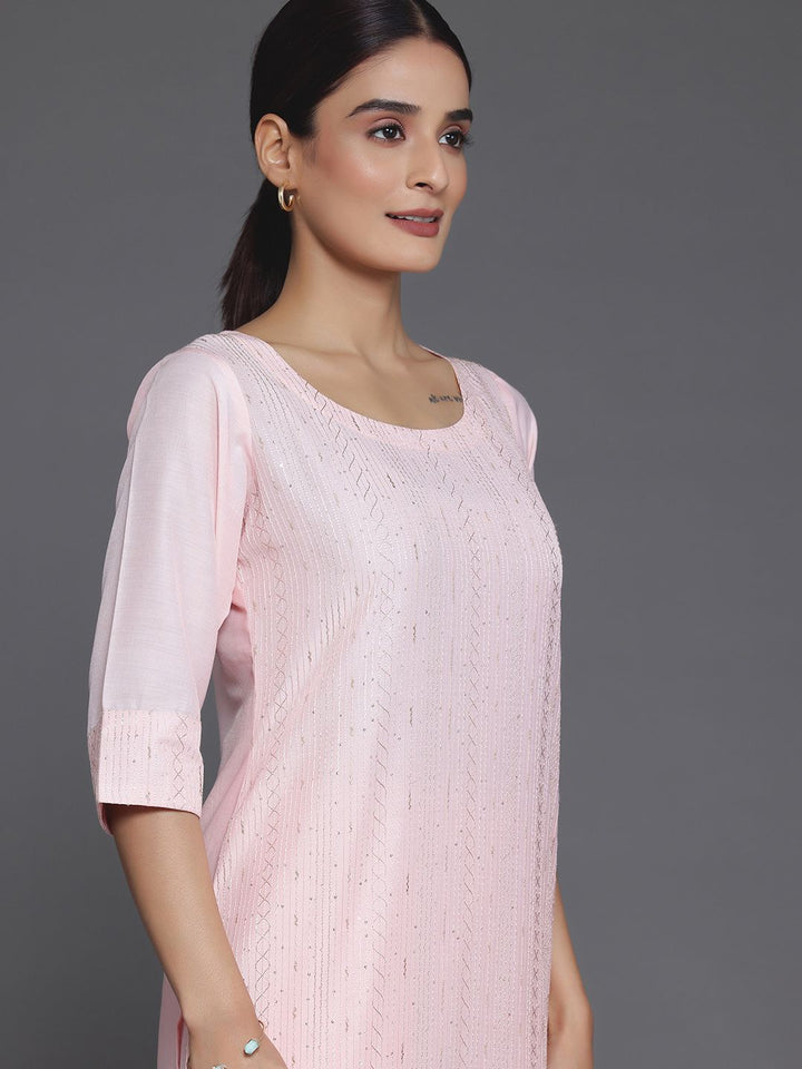 Libas Regular Sequinned Kurta with Palazzos & Dupatta