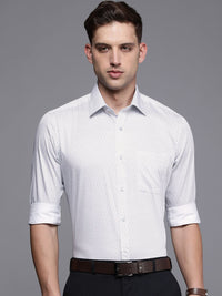 Raymond Slim Fit Floral Printed Pure Cotton Formal Shirt