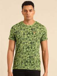 Being Human Pure Cotton Tropical Printed T-shirt