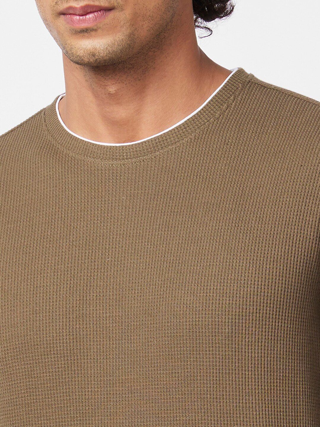 SPYKAR Slim Fit Full Sleeves Round Neck Cotton Sweatshirt