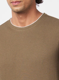 SPYKAR Slim Fit Full Sleeves Round Neck Cotton Sweatshirt