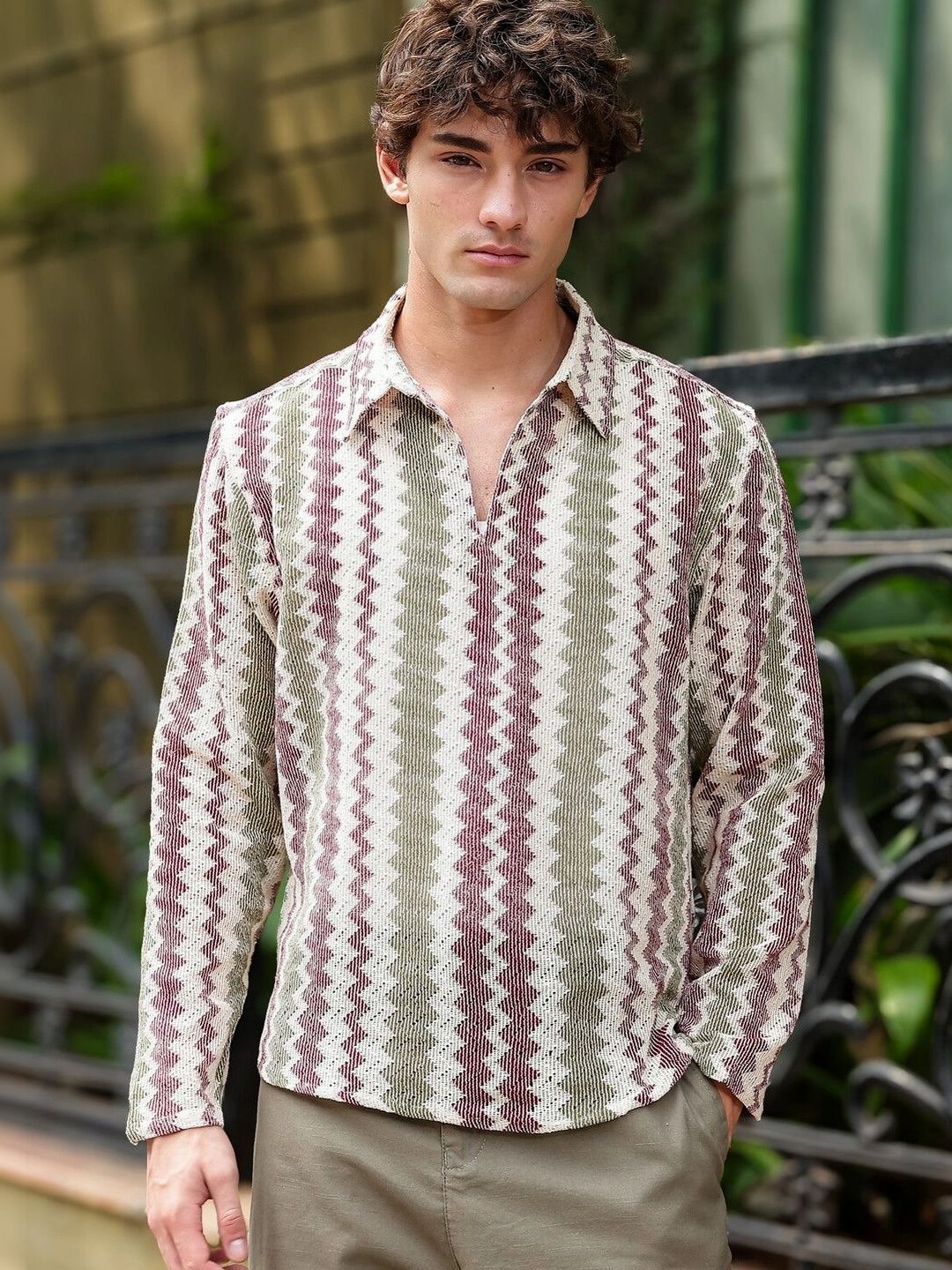 Eszett Men Classic Printed Casual Shirt