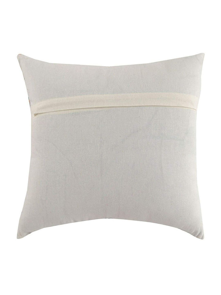 STITCHNEST Adults Blue & White Set of 5 Warli Motifs Square Cushion Covers