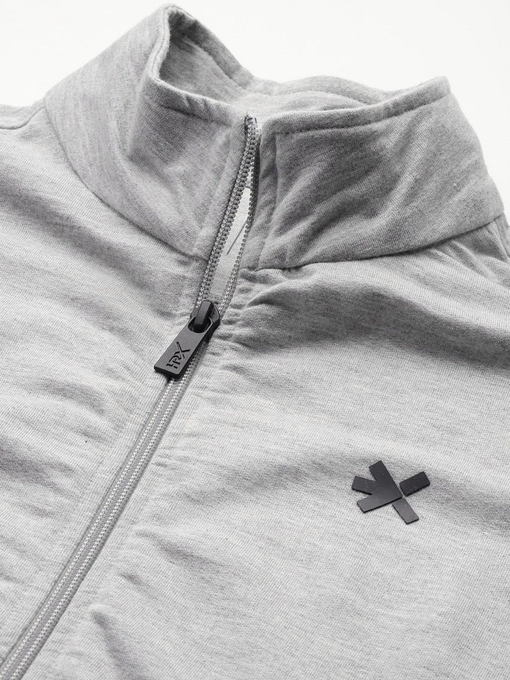 HRX by Hrithik Roshan Brand Logo Detail Lifestyle Zip-Up Tracksuit