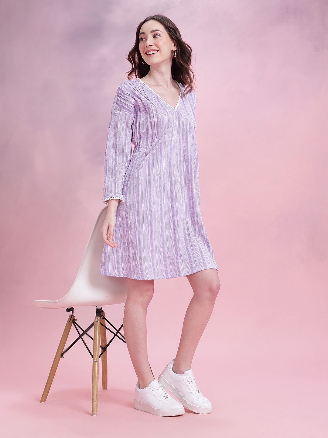 DressBerry Striped Empire Dress