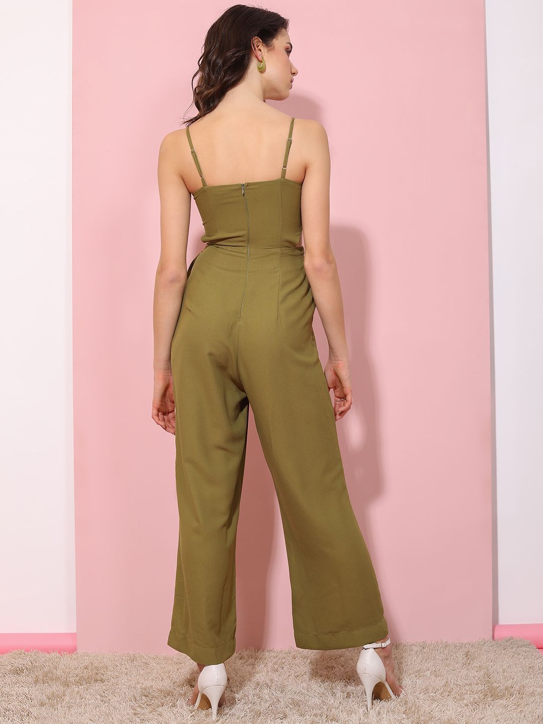Tokyo Talkies Wanita Jumpsuit Asas Pepejal
