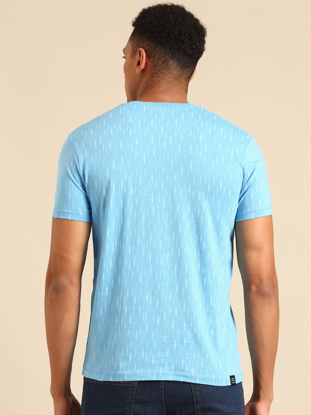 Being Human Printed V-Neck Pure Cotton T-shirt