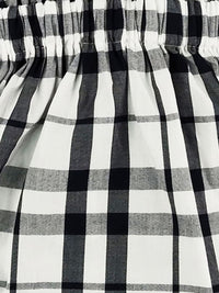 Moms Love Infant Girls Checked Cold-Shoulder Fit & Flare Dress