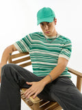 Bewakoof Men Gardenia Striped Round Neck T-shirt