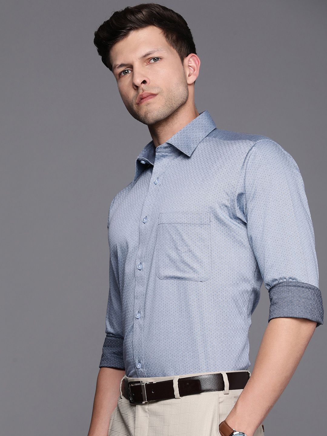 Raymond Men Pure Cotton Slim Fit Formal Shirt