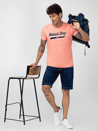 SPYKAR Men Typography Slim Fit T-shirt