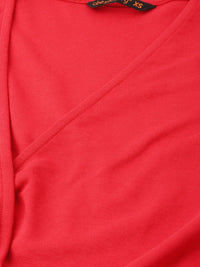 DressBerry Chroma Queen Wrap Style Blouson Crop Top