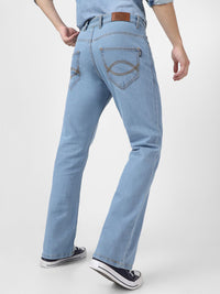 Urbano Fashion Men Mid Rise Light Fade Stretchable Bootcut Jeans