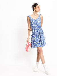 DressBerry Foliage Fever Tiered A-Line Dress