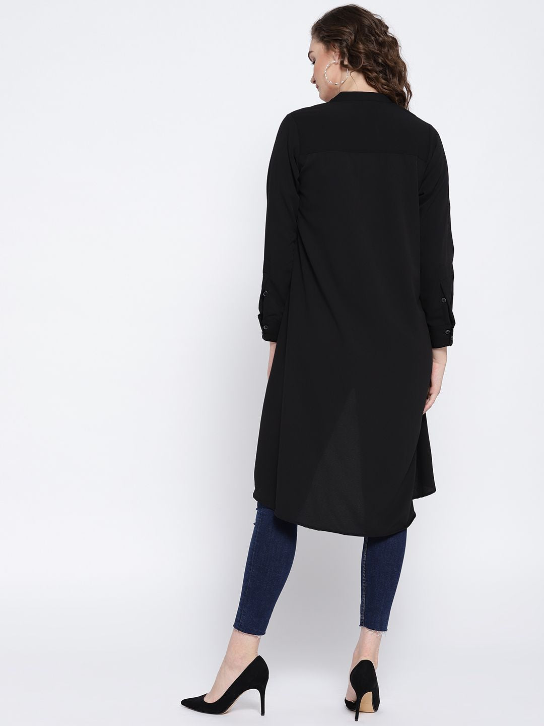 Berrylush Black High-Low Top