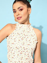 STREET 9 White Floral Top