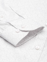 Raymond Slim Fit Floral Printed Pure Cotton Formal Shirt