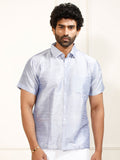 VASTRAMAY Premium Spread Collar Casual Shirt