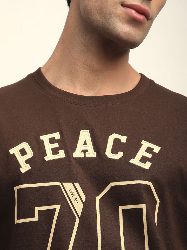 DILLINGER Men Short Sleeve Oversized Applique Printed Tshirt