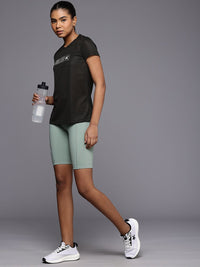 HRX by Hrithik Roshan Self Design Rapid-Dry Antimicrobial Running T-shirt