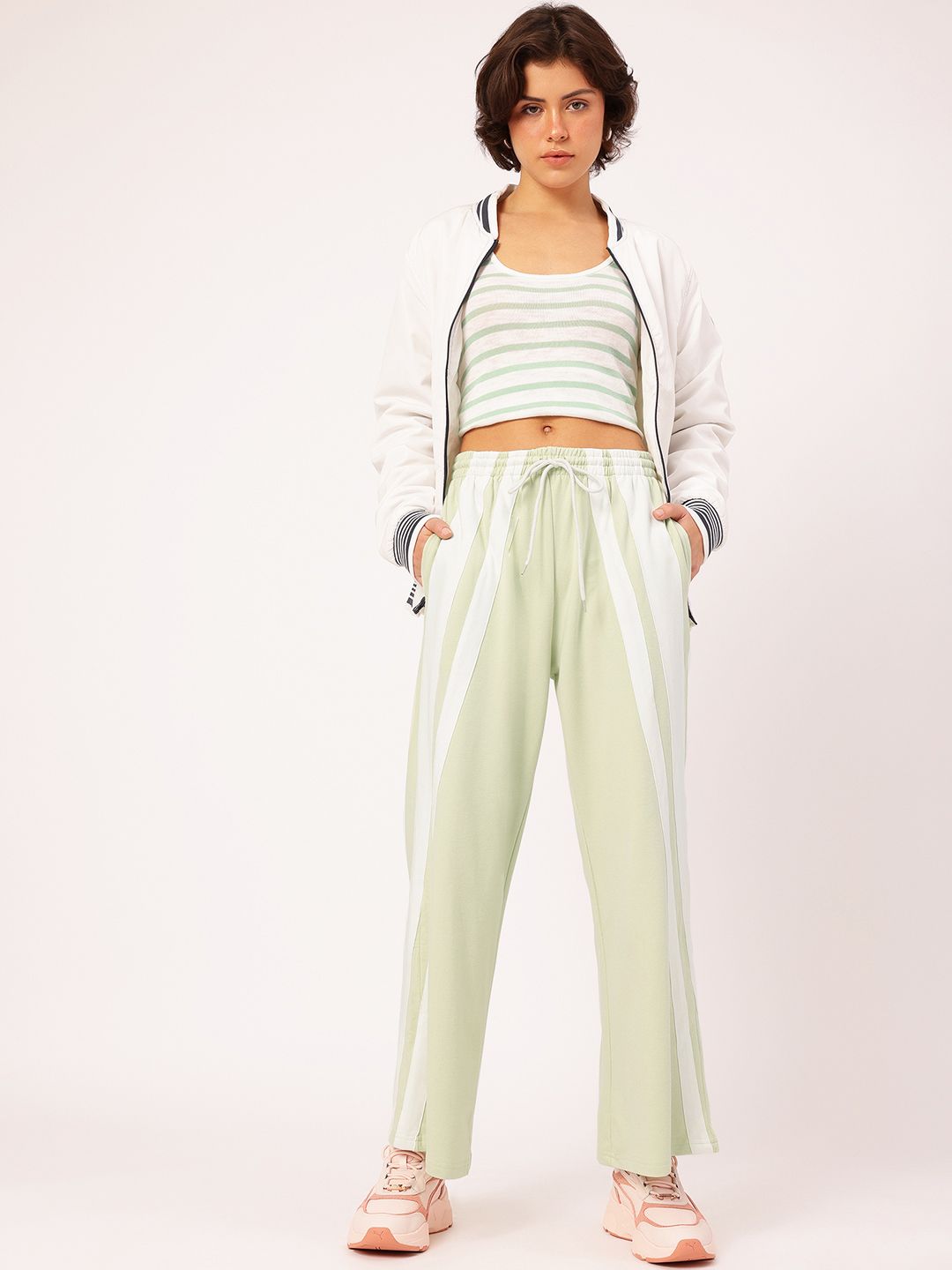 DressBerry Women Side Striped Track Pants