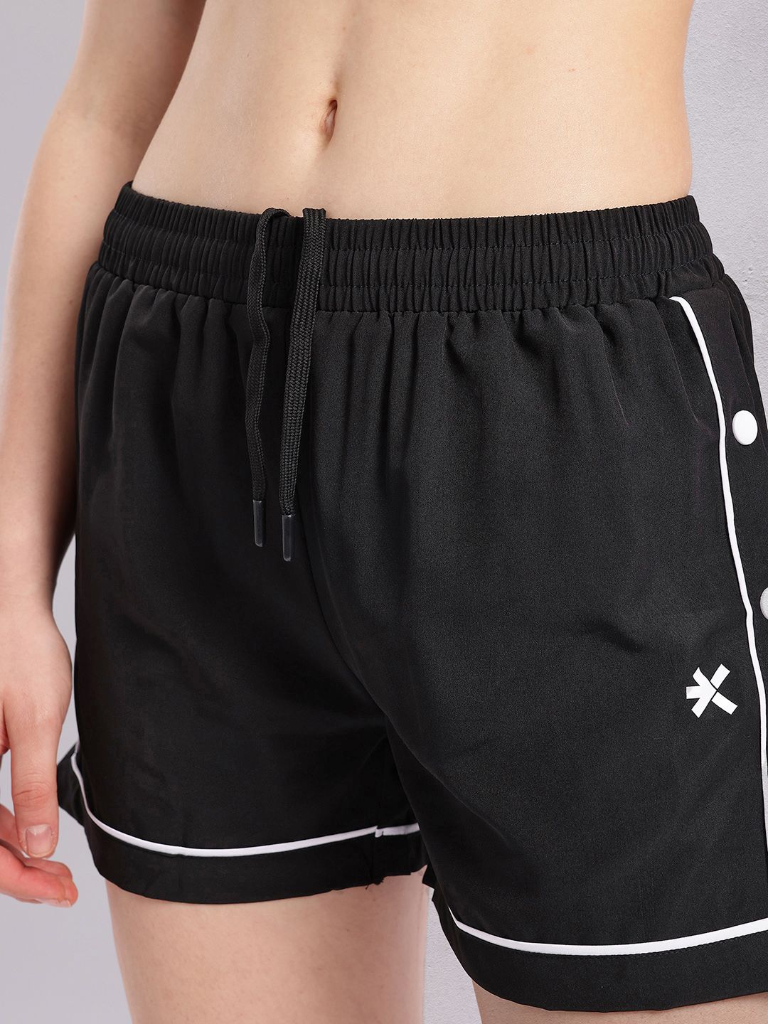HRX by Hrithik Roshan Women Contrast Piping Running Shorts