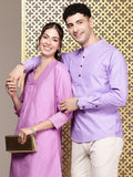 House of Pataudi Band Collar Rozana Kurta
