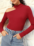 DressBerry Crimson Crush Cut Out Ribbed Top