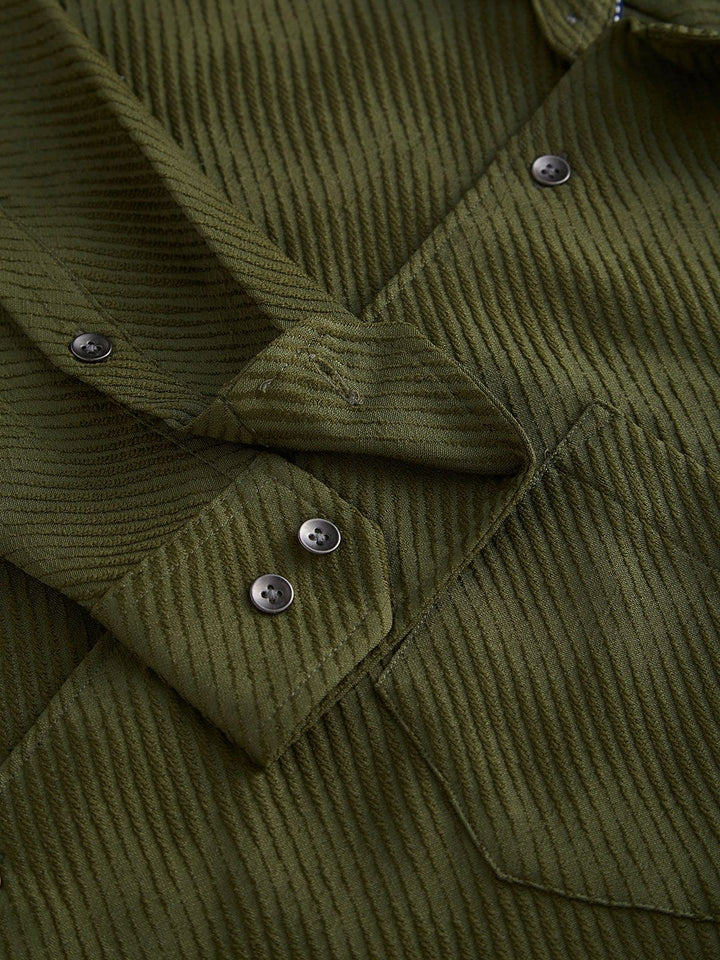 VASTRADO Men Classic Cutaway Collar Textured Slim Fit Casual Shirt