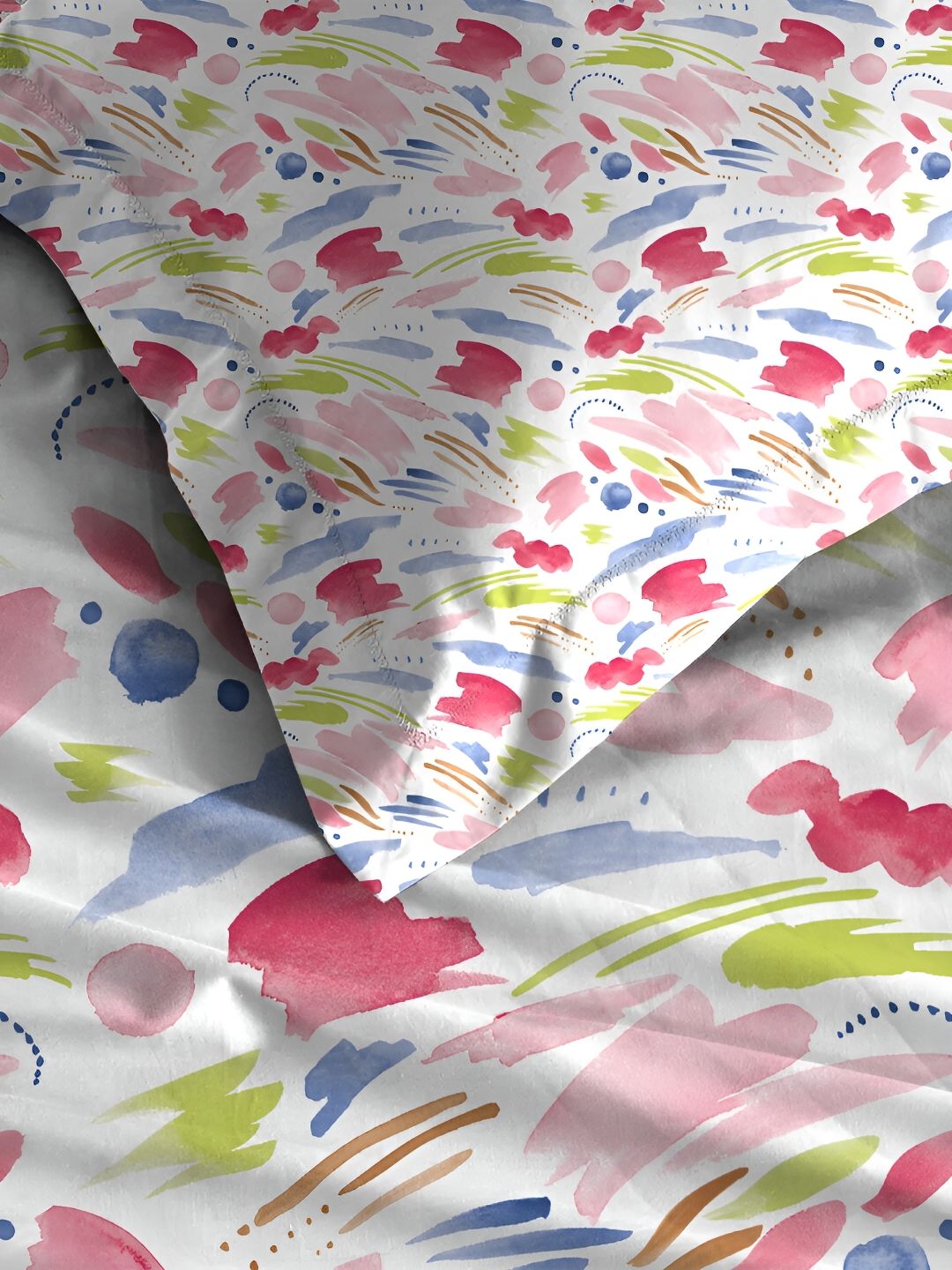 MYTRIDENT Sweet Temptation Soft Comfort Fitted 210TC King Cotton 1 Fittedsheet with 2 Pillow Covers