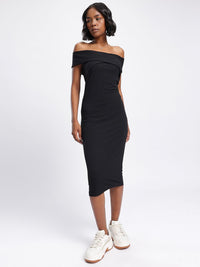 DressBerry Midnight Muse Off-Shoulder Bodycon Dress