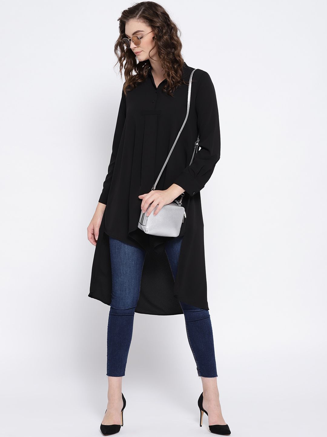 Berrylush Black High-Low Top