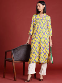 all about you Floral Printed Straight Kurta