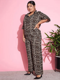 SASSAFRAS Curve Animal Printed Shirt With Trousers