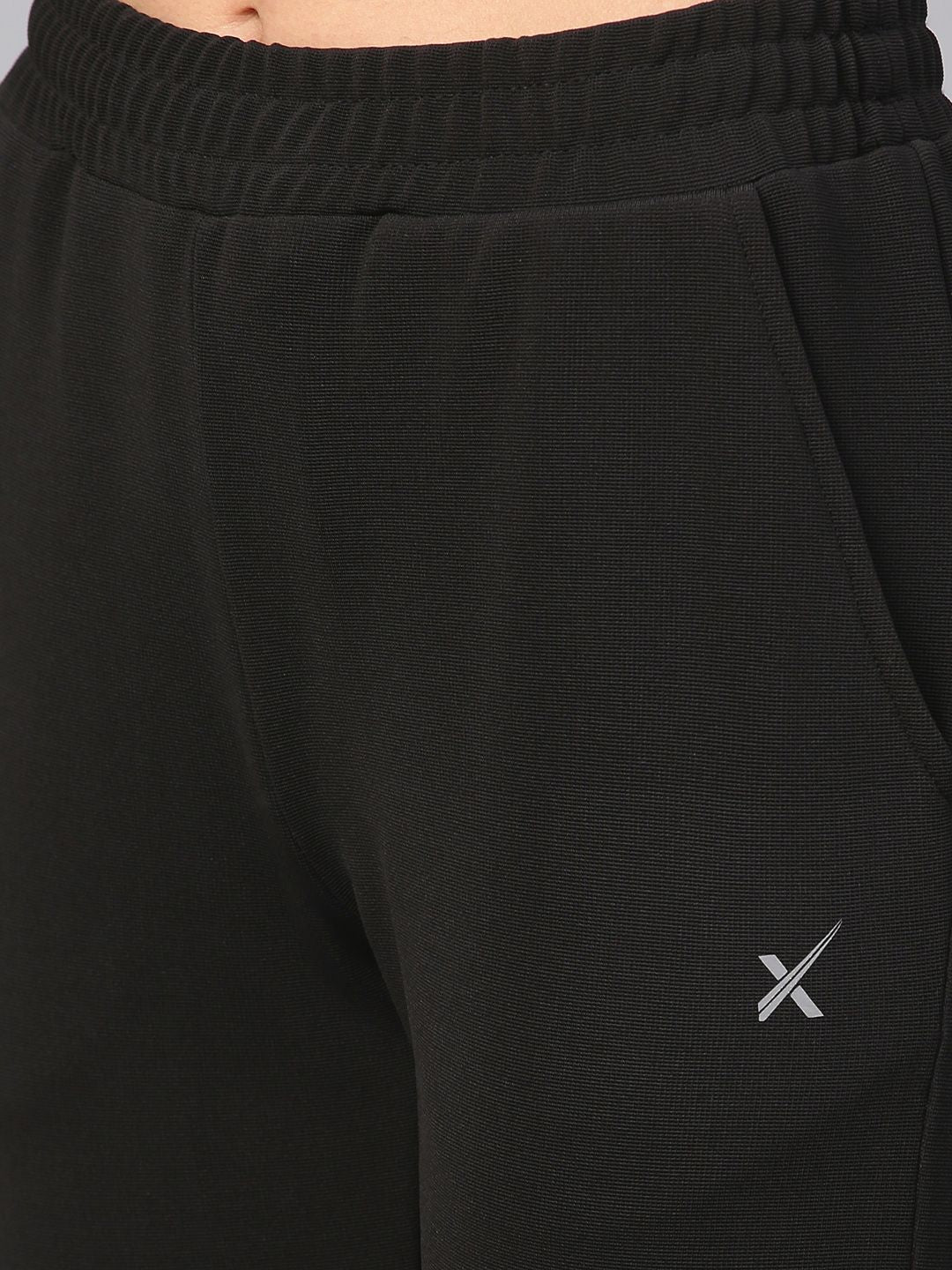 HRX by Hrithik Roshan Women Black Active Essential Track Pants
