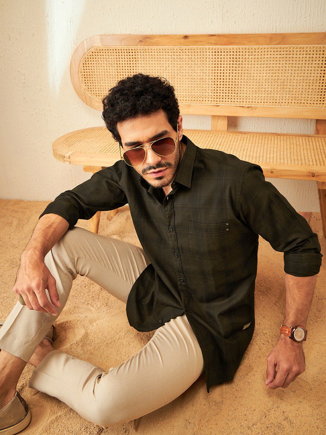 DENNISON Smart Checked Casual Shirt