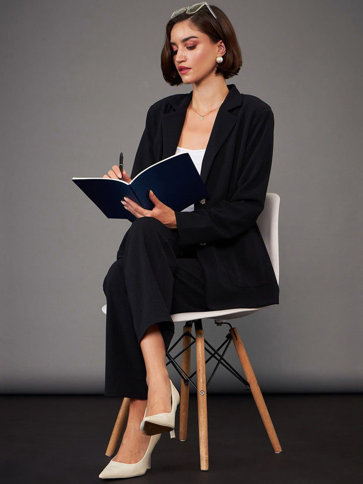 SASSAFRAS worklyf Slim Fit Blazer With Trousers Co-Ords