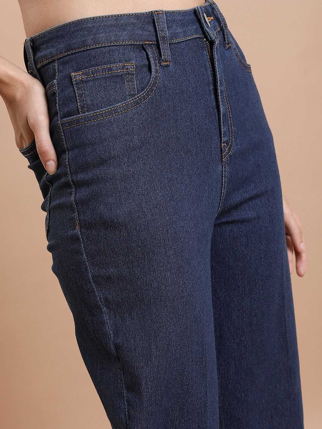 Basics By Tokyo Talkies Women Flared Light Fade Stretchable Jeans