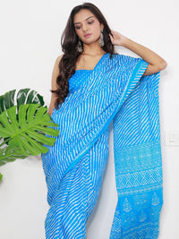 Saree mall Leheriya Printed Pure Cotton Saree