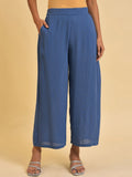 W Women Blue Culottes Trousers