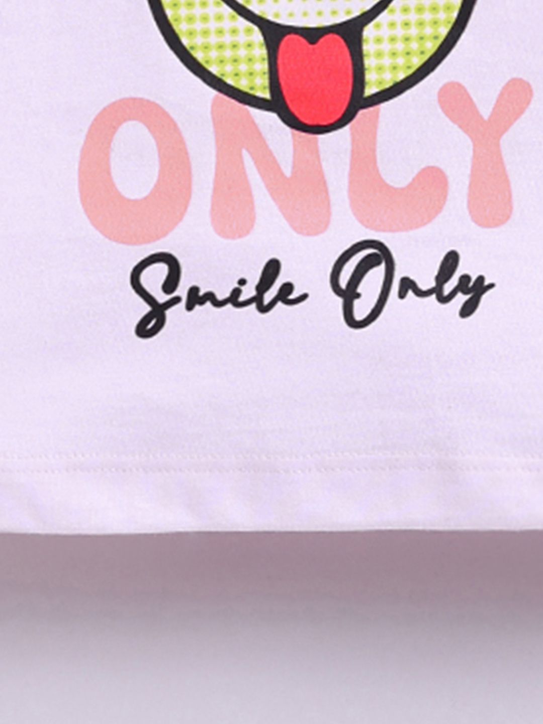 Happy Faces Girls Graphic Print Pure Cotton T-shirt