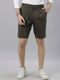 RARE RABBIT Men Osaka Slim Fit Mid-Rise Cotton Shorts