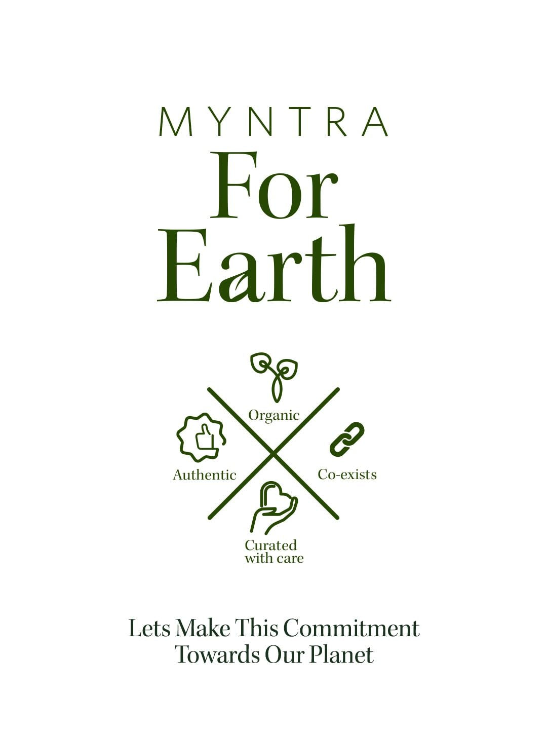 W Women Navy Blue & White Striped Straight Sustainable Kurta