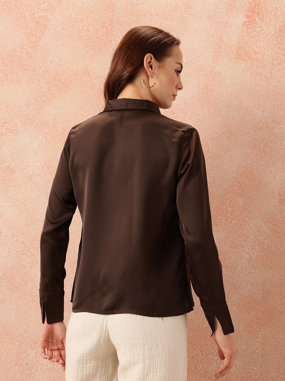 all about you Satin Finish Casual Shirt