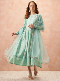 all about you Gotta Patti Ethnic Dress With Dupatta