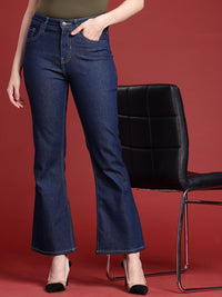 all about you Women Slim Bootcut Fit High-Rise Stretchable Jeans