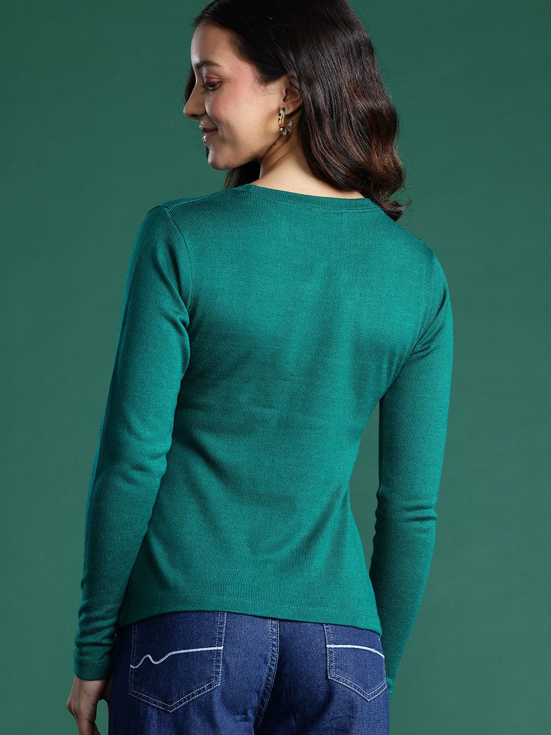 Pullover akrilik wanita pakaian