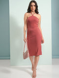 Tokyo Talkies Halter Neck Sheath Dress